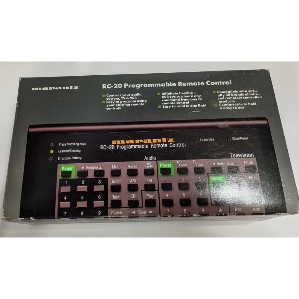 Mrantaz Universal Remote Control Programmable Retro/Vintage TV Remote New In Box